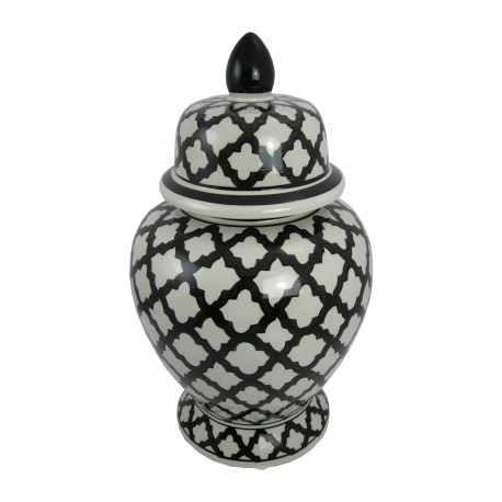 OUTLET- CERAMICZNA WAZA/ WAZA W MAROKAŃSKĄ KOŃCZYNĘ-25X44 H