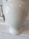 OUTLET-BIAŁA, CERAMICZNA WAZA/WAZONL-21X42H