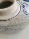 OUTLET- CERAMICZNA WAZA/ AMFORA W KWIATOWY WZÓR- H 30CM
