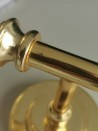 OUTLET- KINKIET ZŁOTY NA OKRAGŁEJ ROZECIE-31CM