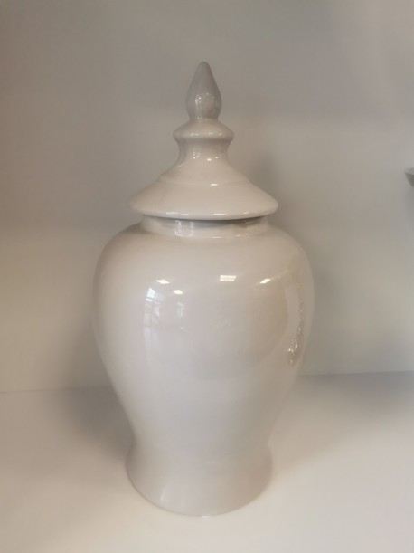 OUTLET-CERAMICZNA WAZA/ WAZON/ AMFORA SZARA -26X49CM