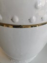 Stolik ceramiczny biało- złoty 45cm