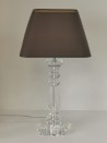 Outlet- Lampa kryształowa z abażurem wys.46cm