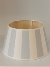 Outlet Abażur stożek kremowo- szare pasy 25x18x14cm