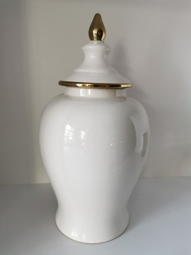 WAZA/AMFORA CERAMICZNA CRACKLE- 23XH48CM