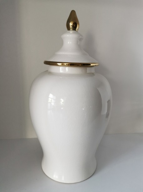 WAZA/AMFORA CERAMICZNA CRACKLE- 23XH48CM