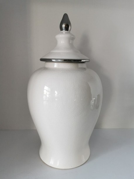 WAZA/AMFORA CERAMICZNA CRACKLE- 23XH48CM